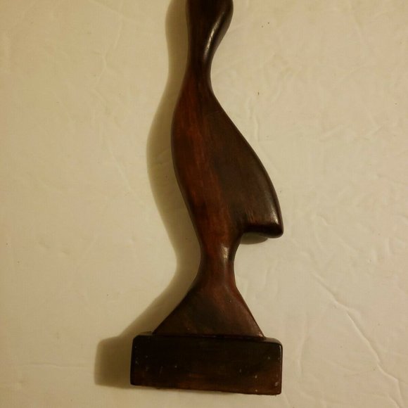 Wooden Handcrafted Medium Standing Duck Decorative - Picture 7 of 8